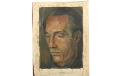 DAVID TINDLE R.A. (B.1932) Portrait of John Irwin...