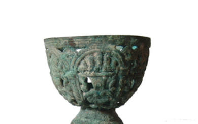A Medieval bronze cup, Levantine