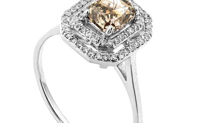 1.26 tcw VS2 Diamond Ring - 14 kt. White gold - Ring - 1.01 ct Diamond - 0.25 ct Diamonds - No Reserve Price