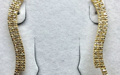 14 kt. Gold - Earrings - 0.80 ct Diamond