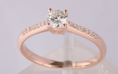 14 kt. Pink gold - Ring - 0.46 ct Diamond - Diamond