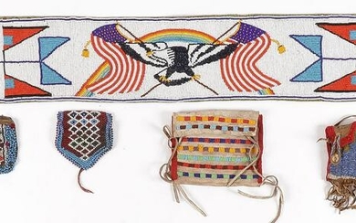 15 BEADED PLAINS STYLE OBJECTS