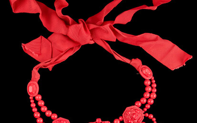 [sold out collection] Lanvin for H&M. Red Chandelier Statement Necklace