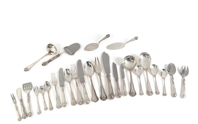 “Saxon” silver cutlery by Cohr of Denmark. Weight excl. pieces with steel 2237 g. (85)