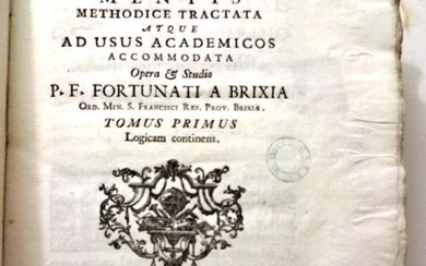1741 Two-Vol Set Philosophia Mentis Methodice Tracata…