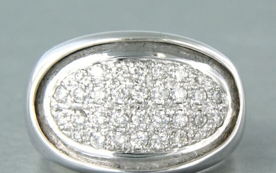 18 kt. White gold - Ring - 1.02 ct Diamond