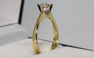 18 kt. Yellow gold - Ring - 0.54 ct Diamond