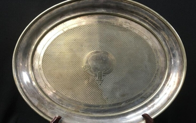 1870 Victorian Silver Plate Presentation Tray