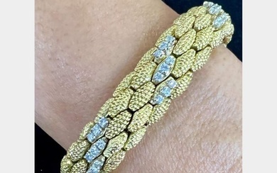 18K Yellow Gold 2.10 Ct. Diamond Bracelet