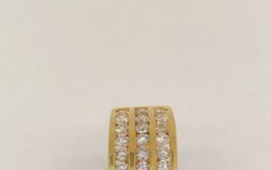 19,2 kt. Yellow gold - Ring - 1.00 ct Diamond