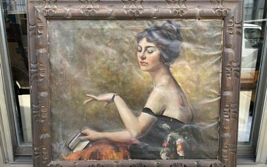 1900's Oil on Canvas Gypsy Woman