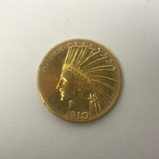 1910 US Ten Dollar Gold Coin