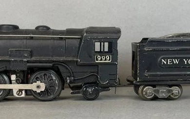 1933 Marx O Scale No. 999 Steam Locomotive and Tender