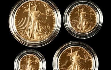 1993 Gold American Eagle Four-Coin Proof Set