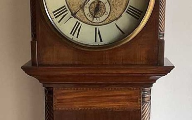 19th century Scottish mahogany longcase clock, by James McAnarney