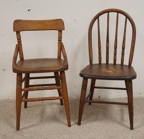 2 DIFFERENT SIGNED CHILDS CHAIRS