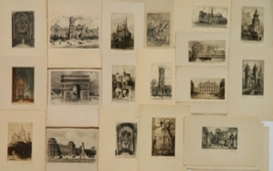 20 Miscellaneous etchings