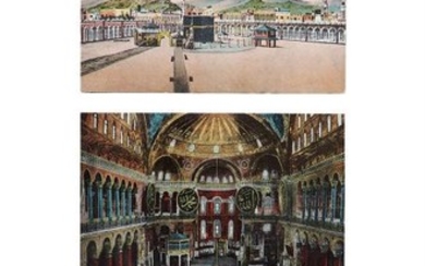 Carte-Postales of Istanbul, album containing over 100 postcards depicting scenes from Turkey, Mecca and Medina, printed in colour [various locations, most mid-twentieth century]