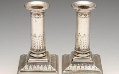 An early twentieth century pair of silver mounted
