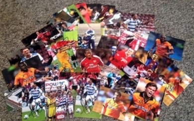 Football Collection 40, 6x4 signed colour photos from players and managers past and present. Good Condition. All signed pieces...