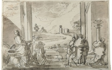 Fortunato Duranti (1787-1863), Figure con paesaggio