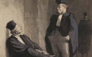 Honore Daumier (1808-1879), Conversations d’avocats (Deux avocats)