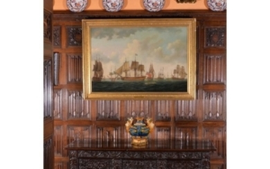 A James II carved oak chest, dated 1687