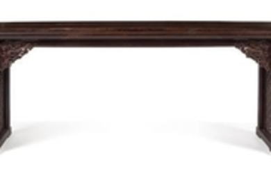 * A Large Chinese Hongmu Altar Table Qiaotou'an