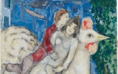 Marc Chagall, Les fiances sur le coq ou Les amoureux en val