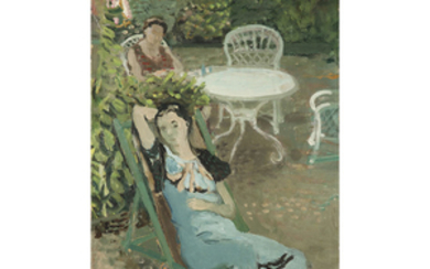 Maurice Brianchon (1899-1979) Le repos au jardin Oil on canvas;...