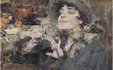 Nicolai Fechin (1881-1955), The Manicure. Portrait of Mademoiselle Girmond