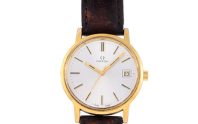 OMEGA - a gentleman's gold plated wrist watch. View more details
