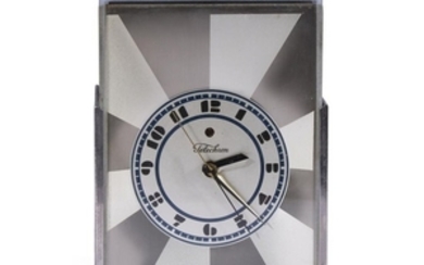 Paul Frankl (1886-1958) Telechron skyscraper clock H: 8, W:...