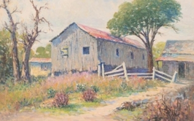 Rolla Taylor (1872-1970), Farmhouse, 1961, oil