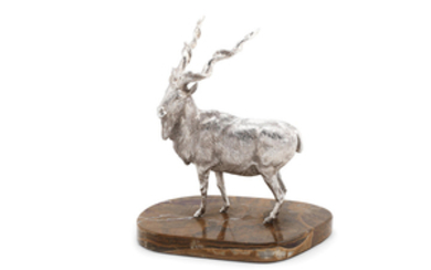 A silver model of a kudu