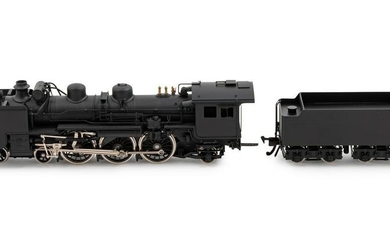 A Tenshodo Painted Metal HO-Gauge 4-6-2 Locomotive and