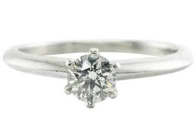 Tiffany&Co Platinum .36ct Solitaire Engagement Ring