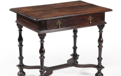 A William III oak side table