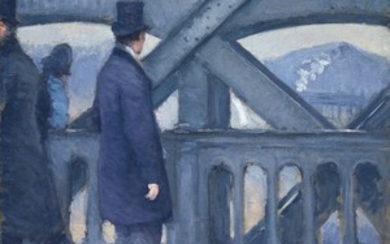 Gustave Caillebotte (1848-1894), Le Pont de l'Europe, esquisse