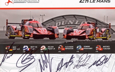 24 HOURS OF LE MANS: A good set of colour signed cards, various sizes, 8 x 6 (5), 6 x 4 (4), and one...