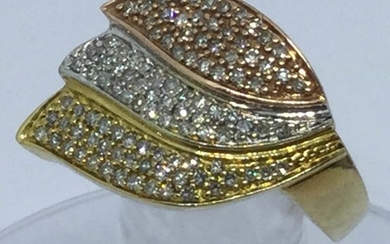 9k Yellow gold - Ring - 1.50 ct Diamond