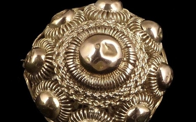 Antique 14 carat gold brooch - Zeeland knot