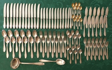Housewife 98 pieces, DEETJEN - Silver plated