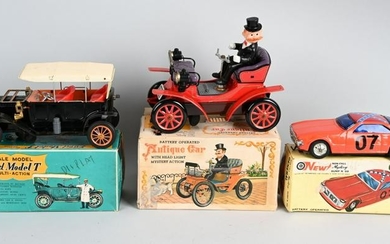 3- BATTERY OPERATED VEHICLES W/ BOXES