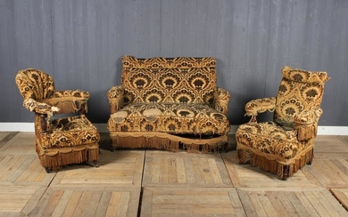 3 Piece Antique Upholstered Turkish Sofa Suite