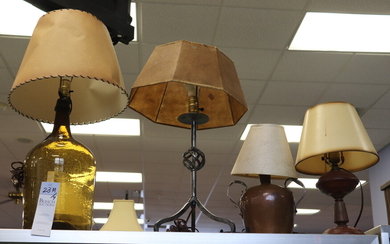 (4) Primitive Style Lamps