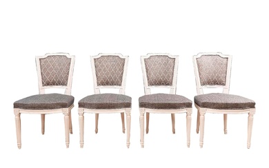 (4) VINTAGE LOUIS XVI STYLE DINING CHAIRS