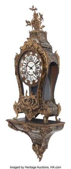 61023: A French Chinoiserie Gilt Bronze Mounted Clock o