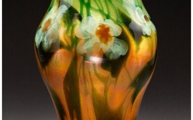 79023: Tiffany Studios Favrile Glass Paperweight Vase