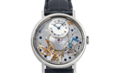 Breguet. A Fine 18K White Gold Semi-Skeletonised Wristwatch With Power Reserve